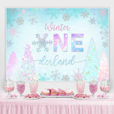 Wunderland Schneeflocke Bokeh Foto Hintergrund Winter